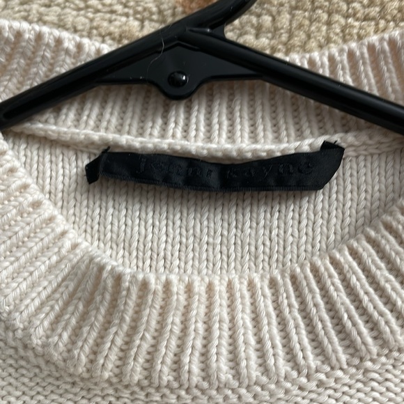 Jenni Kayne white/navy stripped knit sweater - Picture 4 of 7